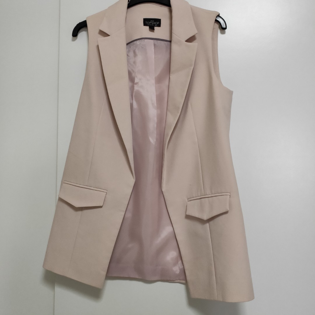 Topshop sleeveless blazer outlet