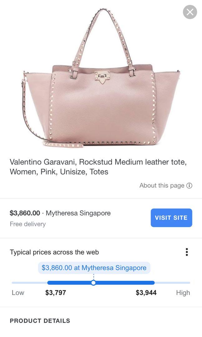 valentino pink tote