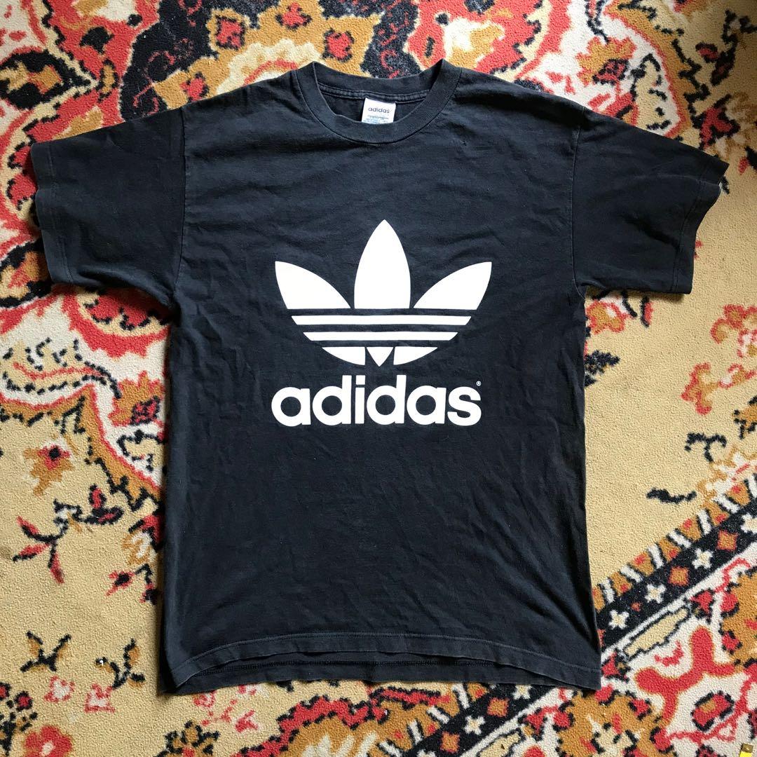 Adidas vintage clearance trefoil t shirt