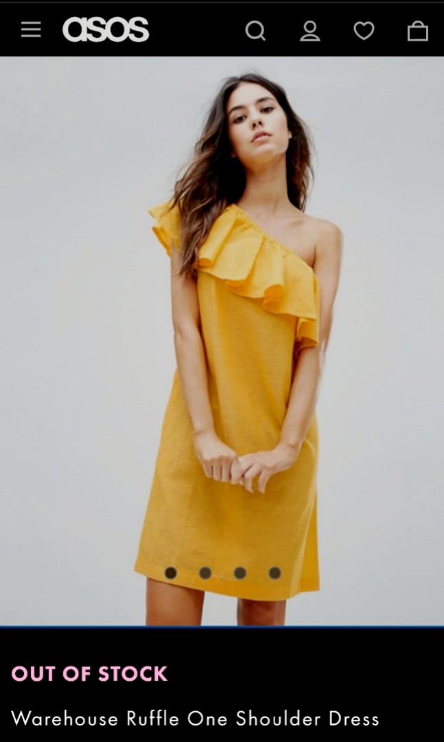Warehouse one shoulder shop dress