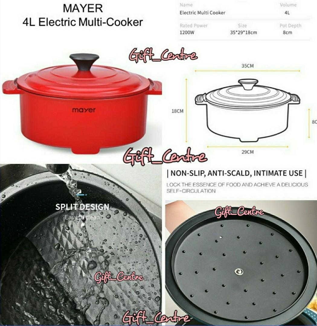 Mayer electric multi cooker deals 4l
