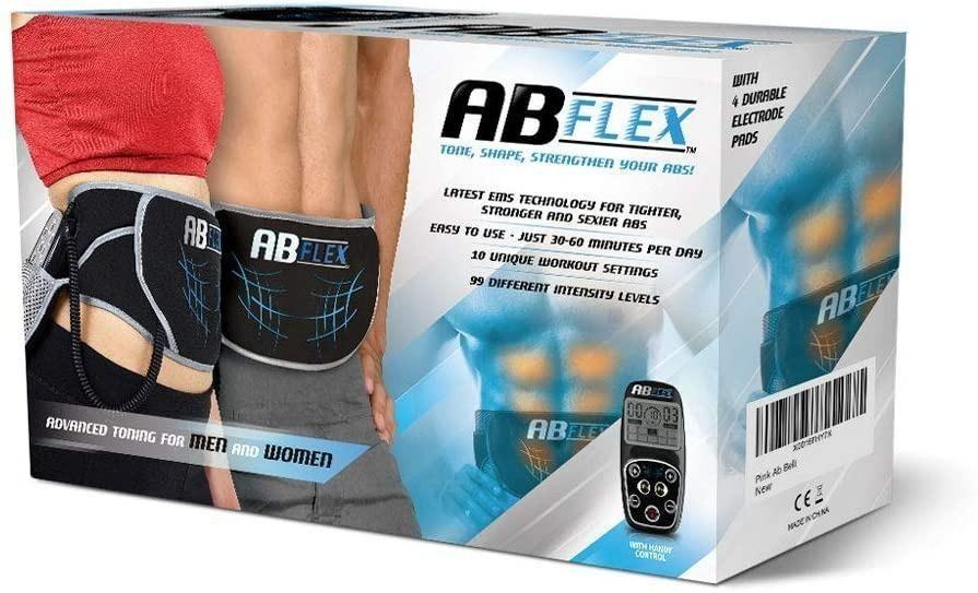  Customer reviews: ABFLEX Ab Toning Belt for Developed Stomach  Muscles - Ab Stimulator - Remote for Quick and Easy Adjustments - 99  Intensity Levels and 10 Workouts for Fast Results