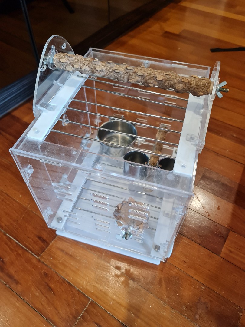 Acrylic Bird Carrier, Pet Supplies, Homes & Other Pet Accessories on
