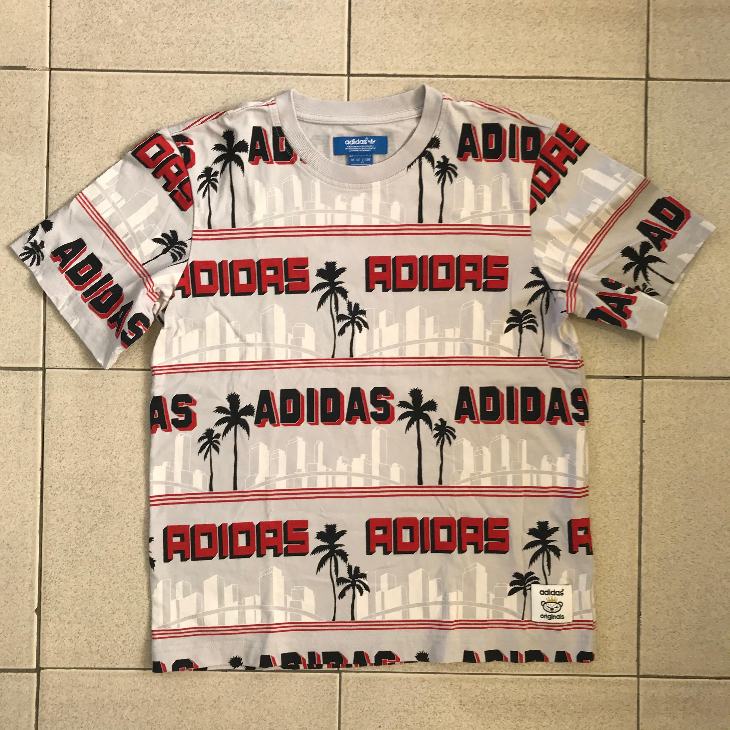 Adidas palm tree hotsell shirt