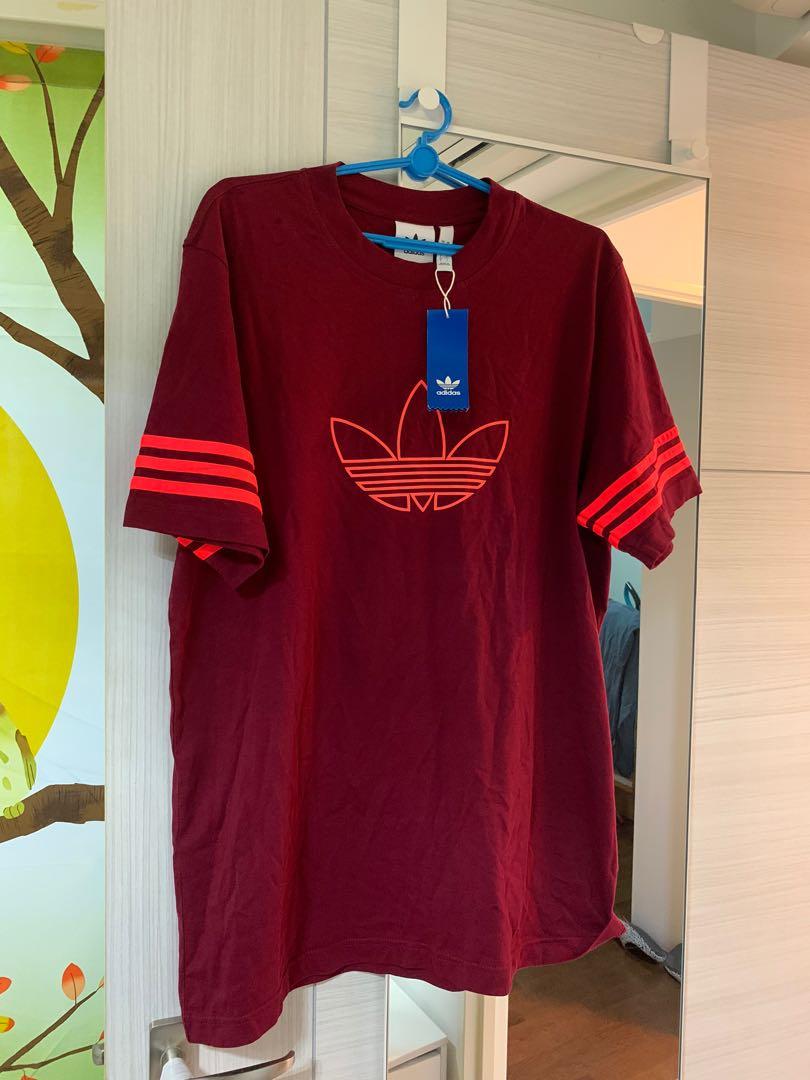red adidas top mens