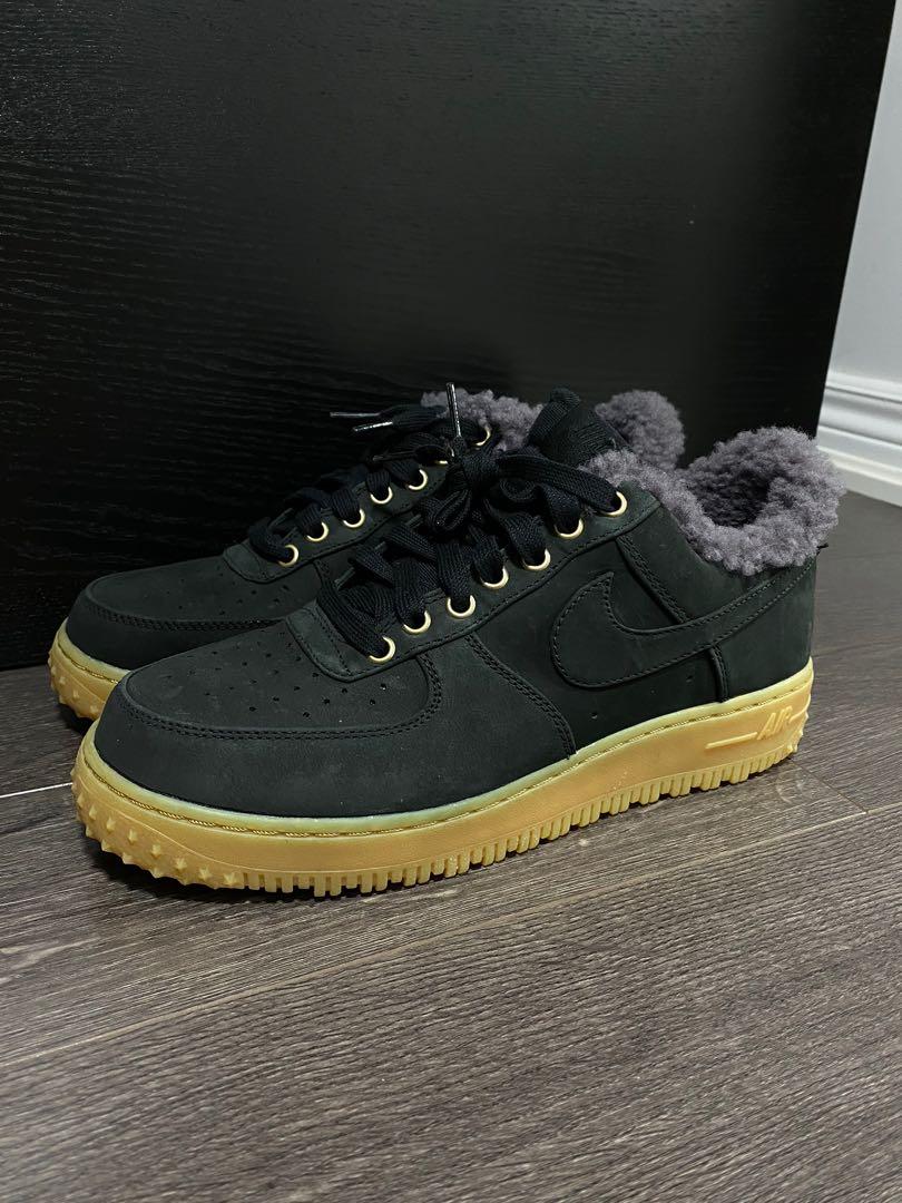 Nike air force 1 premium winter black new arrivals