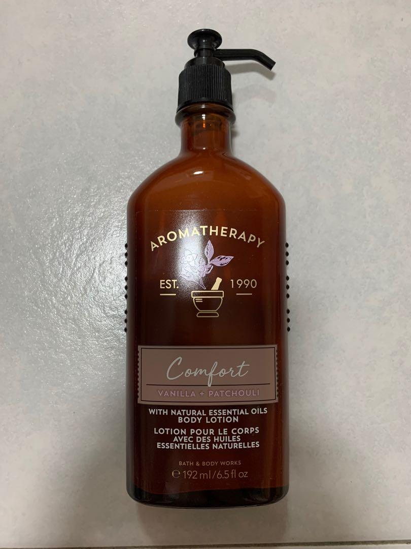 bath & body works aromatherapy essential oil therapy comfort vanilla patchouli