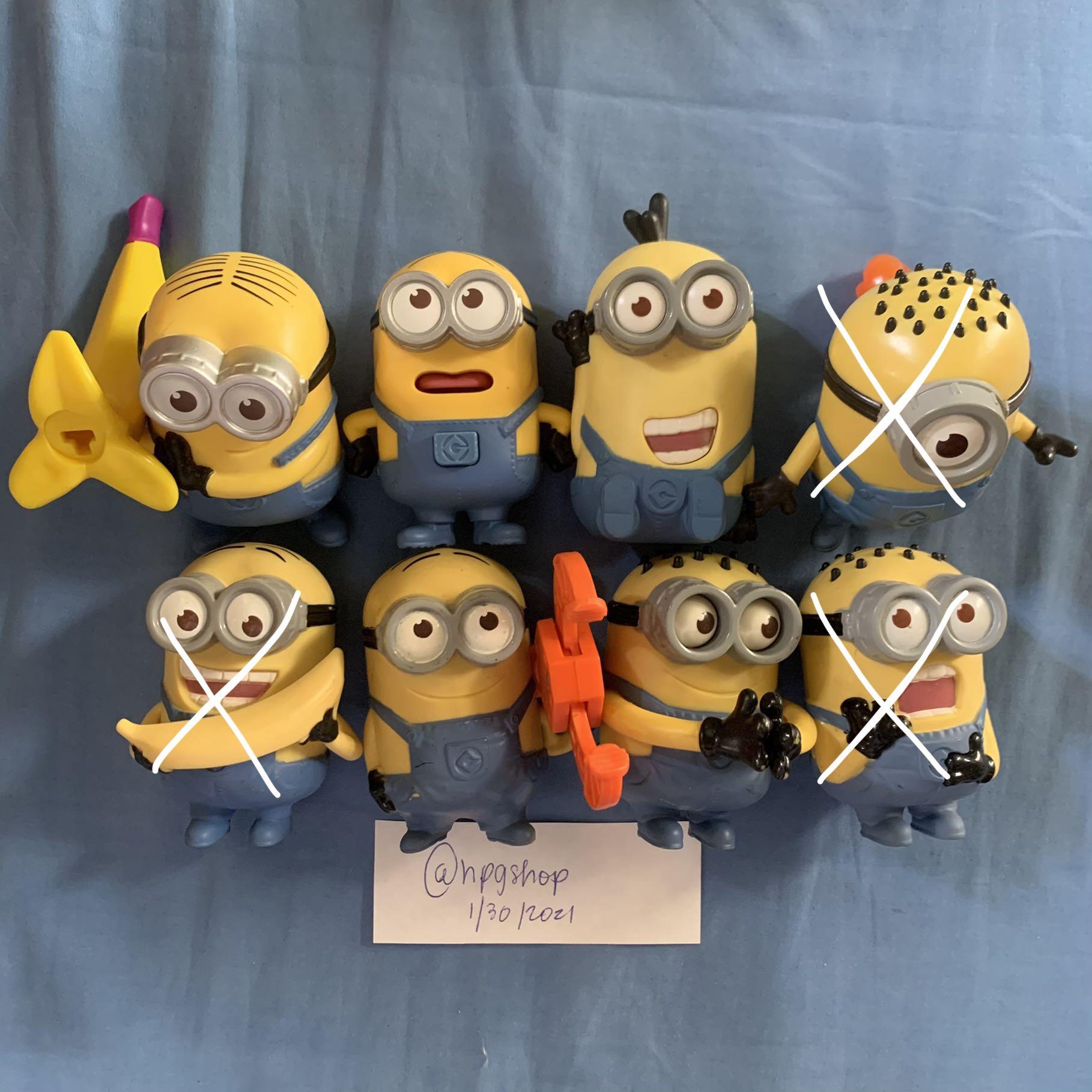 Assorted Minions Mcdo Happy Meal Toy Collection Philippine Version Philippines Mcdonalds Despicable Me Hobbies Toys Toys Games On Carousell