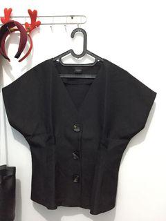 Atasan Hitam / Black Blouse Magnolia