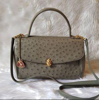 SALE!  JRA Ostrich 2-Way Bag Authentic Preloved