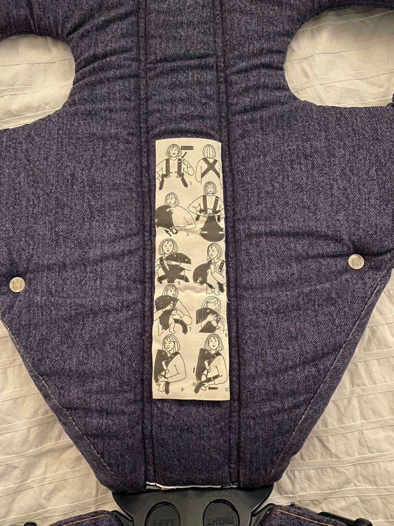 Baby Bjorn Carrier in Denim, Babies & Kids, Going Out, Carriers