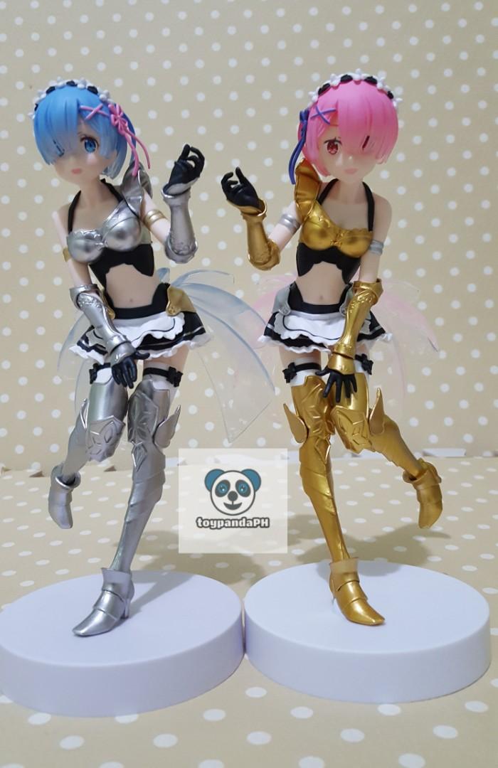 Banpresto Re Zero Ram And Rem Maid Armor Exq Figure Set Hobbies Toys Toys Games On Carousell