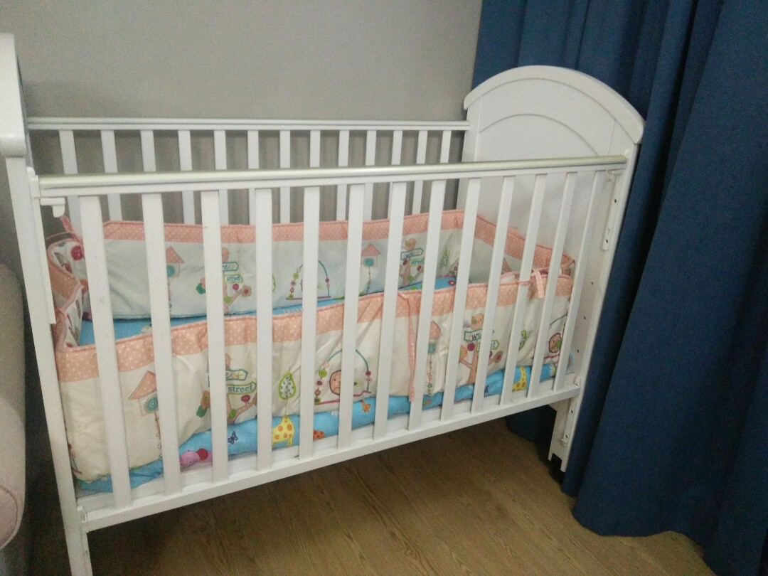 OCA Baby Cot + Water Bed + Mosquito Net, Babies & Kids, Baby Nursery