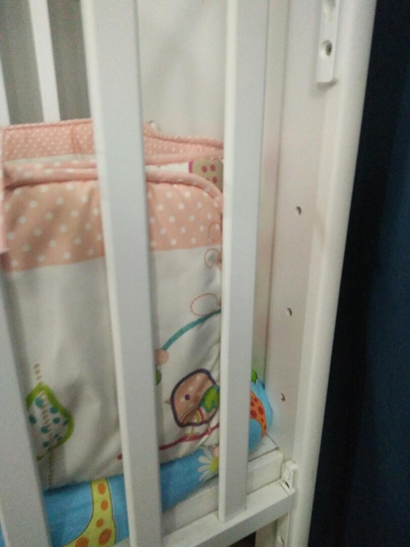 OCA Baby Cot + Water Bed + Mosquito Net, Babies & Kids, Baby Nursery