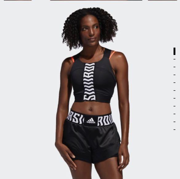 adidas crop top and shorts