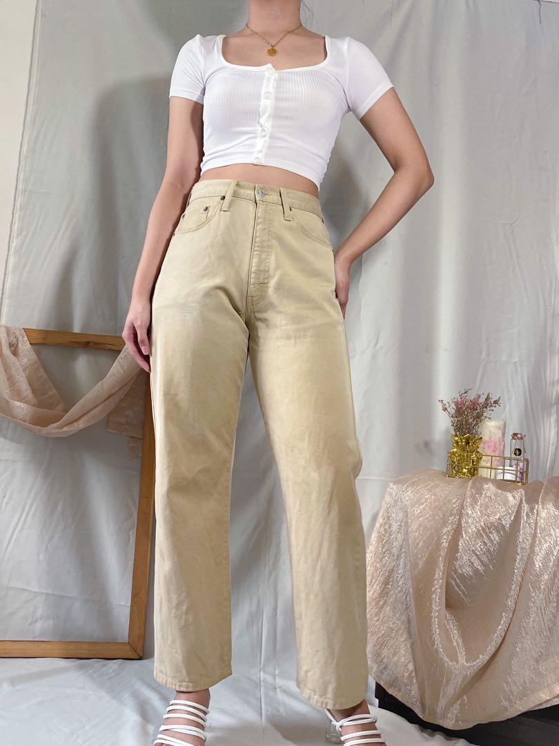 High waisted cheap khaki jeggings