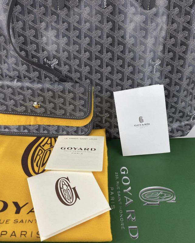 Brand New!Goyard St. Louis PM GRAY (special color) complete with receipt,  Luxury, Bags & Wallets on Carousell