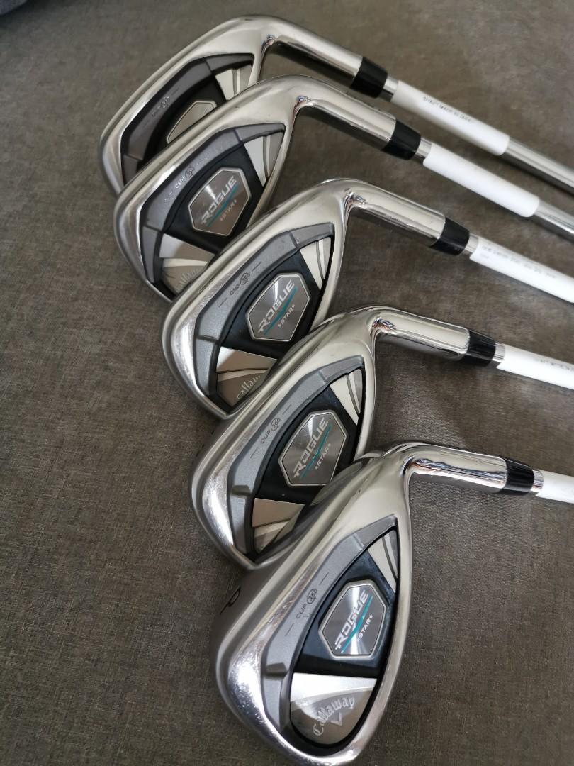 Callaway Rogue Star JDM Golf Irons 6Pw with Zelos 7s shafts, Sports