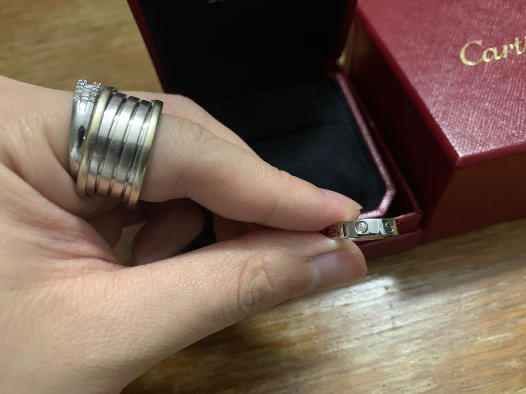 Cartier white outlet gold wedding band