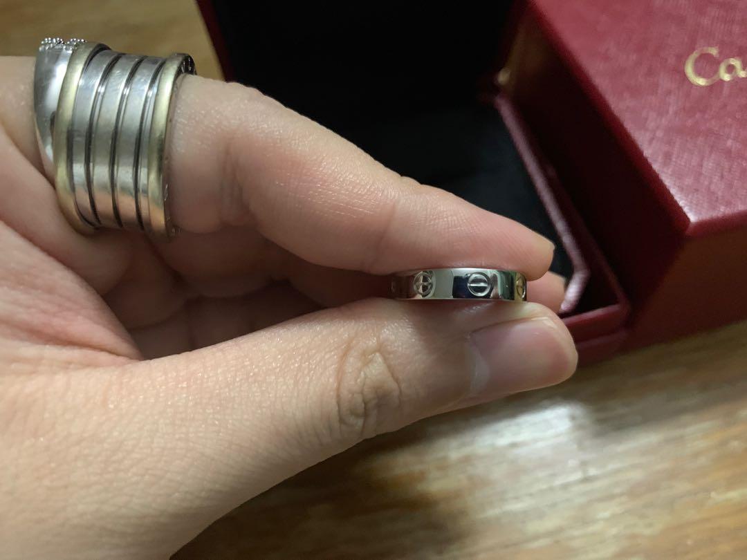 Love wedding band white gold cheap