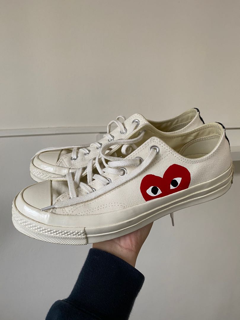 Cdg converse cream low deals