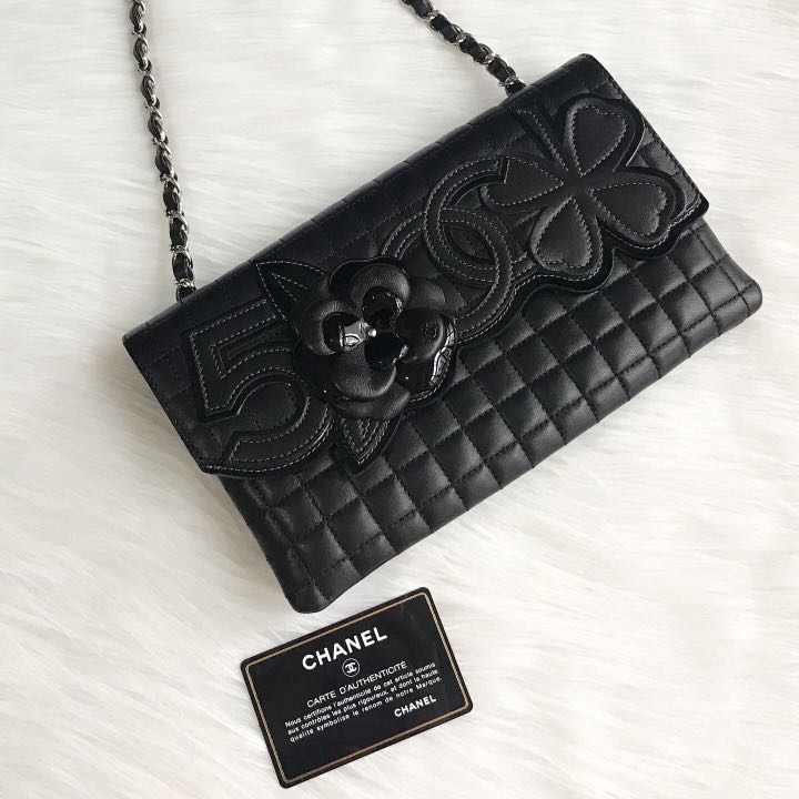 Chanel Camellia No.5 Flap Bag, Luxury, Bags & Wallets on Carousell