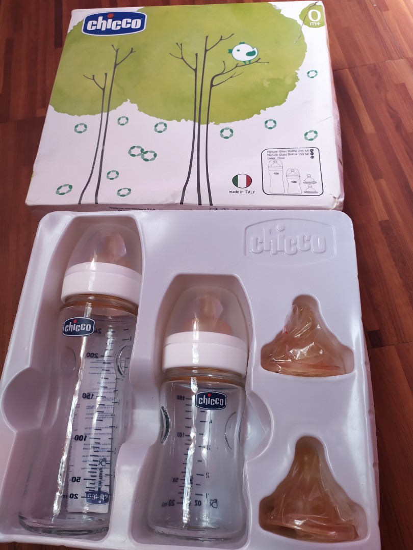 chicco glass feeding bottle