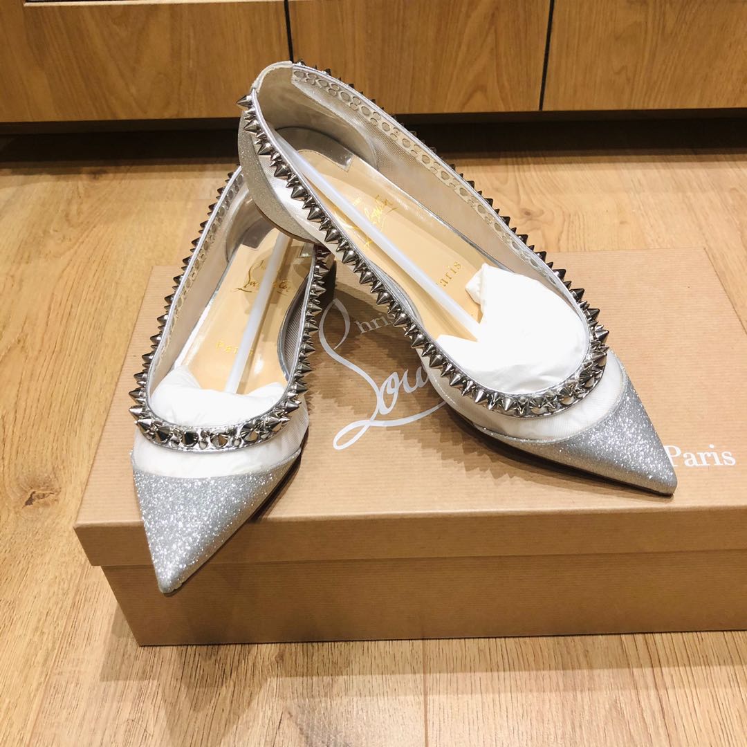 Louboutin womens flats best sale