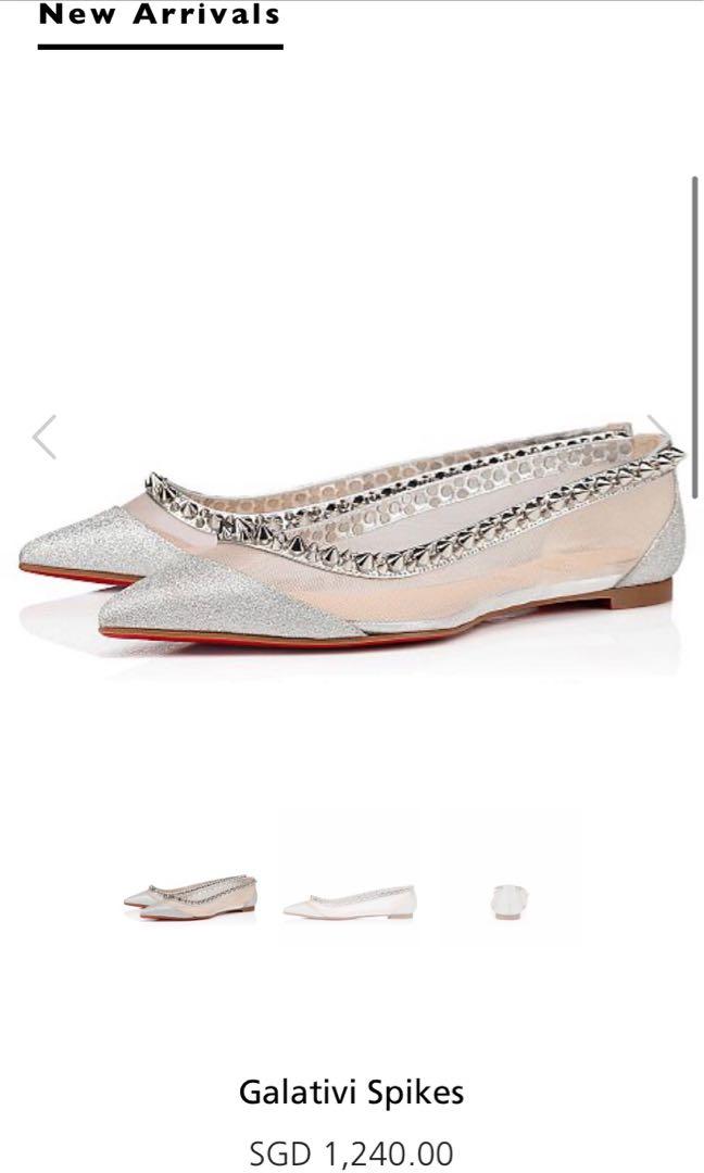 Christian louboutin on sale flat spikes