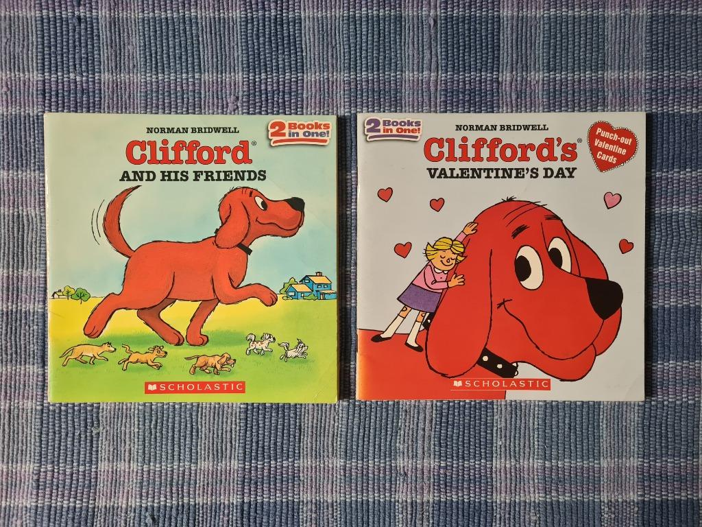 Clifford The Big Red Dog Books From Scholastic 2 Books In One Books Stationery Children S Books On Carousell