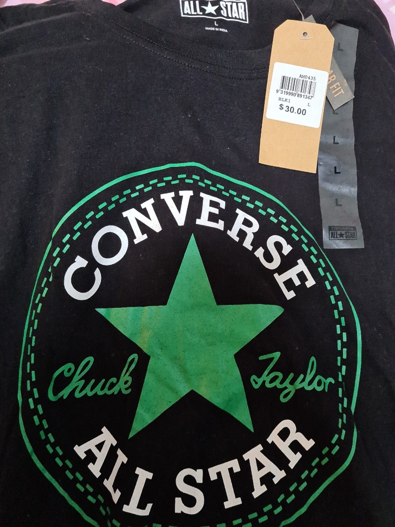 green converse shirt