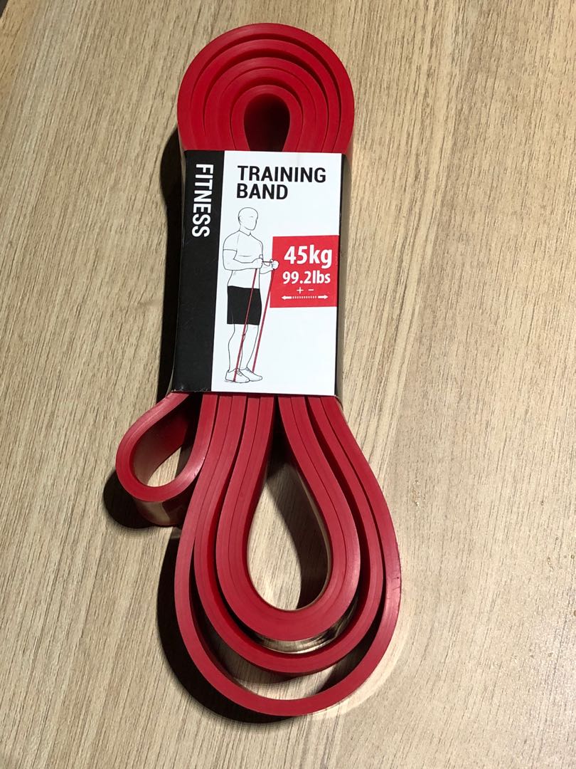Decathlon training band 45kg RED