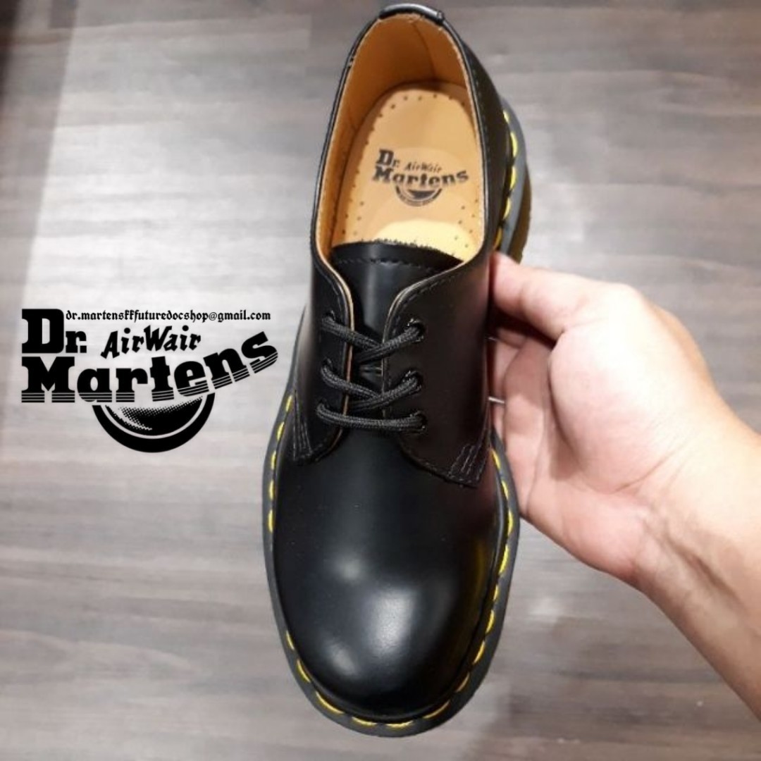 Dr martens black low cut clearance