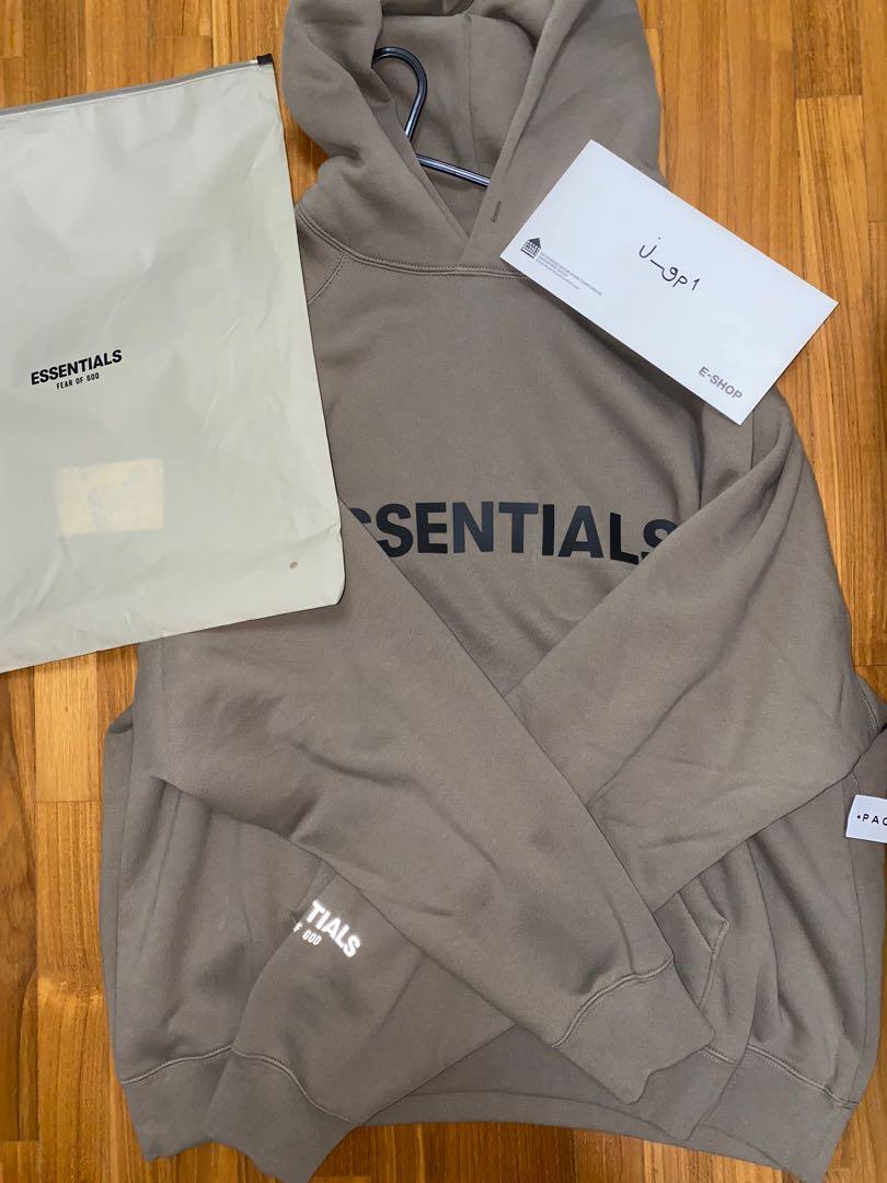Fear Of God ESSENTIALS Taupe hoodie