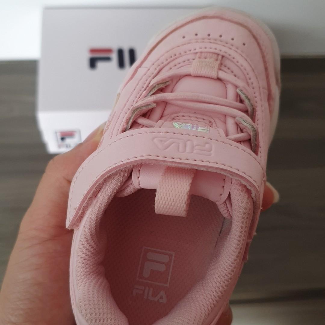 Fila Disruptor 2 Kd Pink Kid Shoe, Babies & Kids, Babies & Kids Fashion On  Carousell