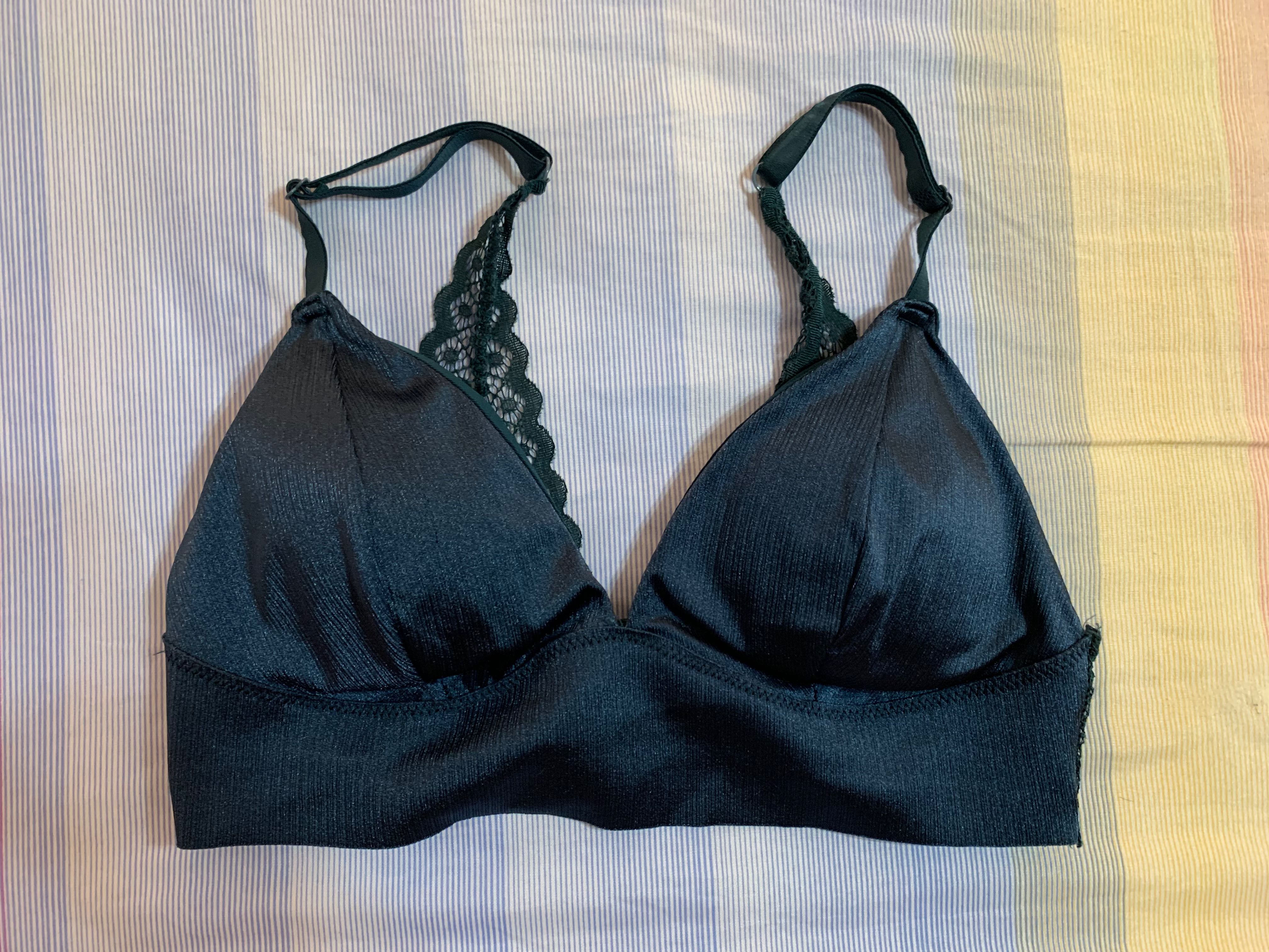 teal lace bralette