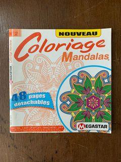 French colouring book - mandala