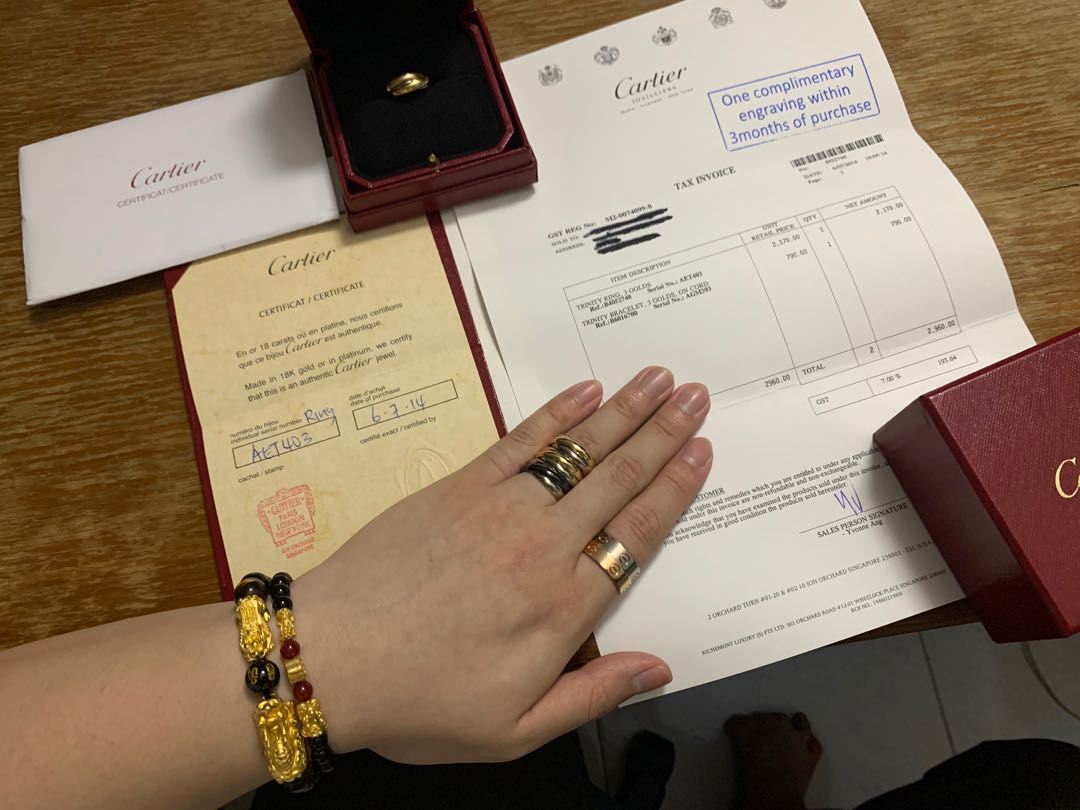 Cartier trinity outlet ring classic