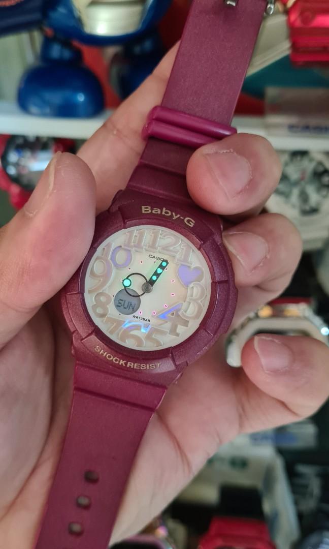 G shock baby maroon BGA 131 casio