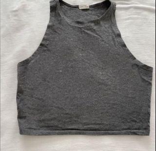 Grey crop top