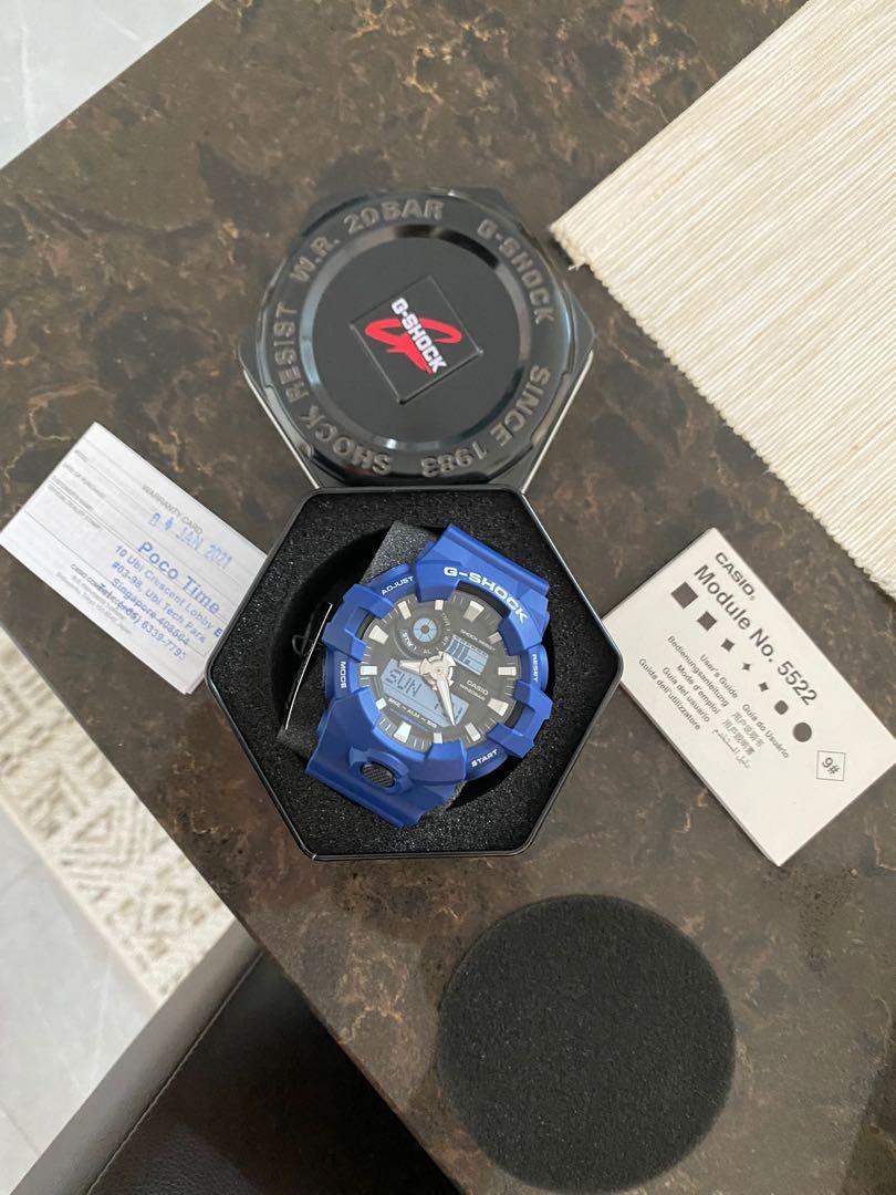 G Shock GA 700 Blue Resin Band Mobile Phones Gadgets Wearables