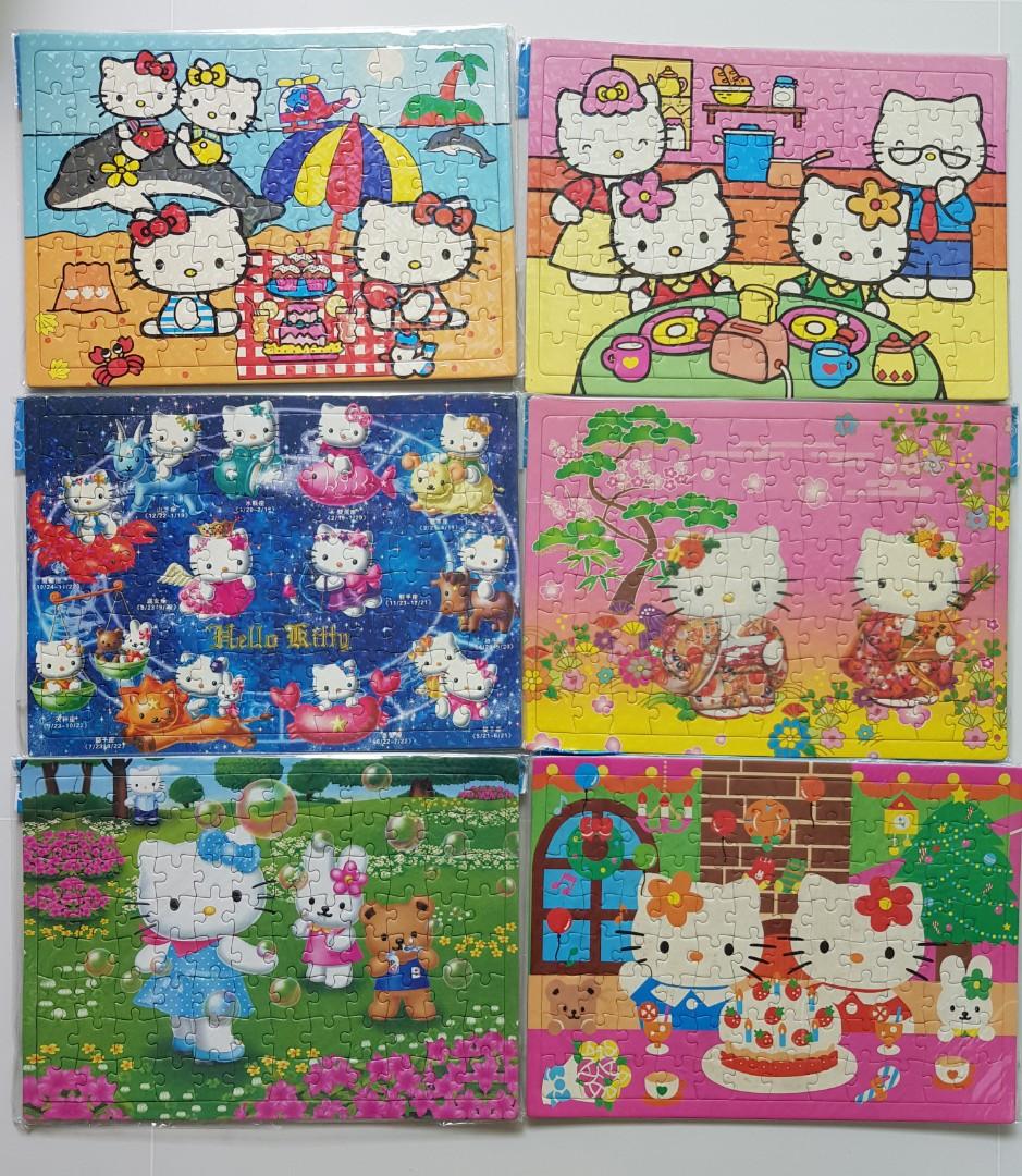 Hello Kitty 96 pieces Puzzles, Hobbies & Toys, Toys & Games on Carousell
