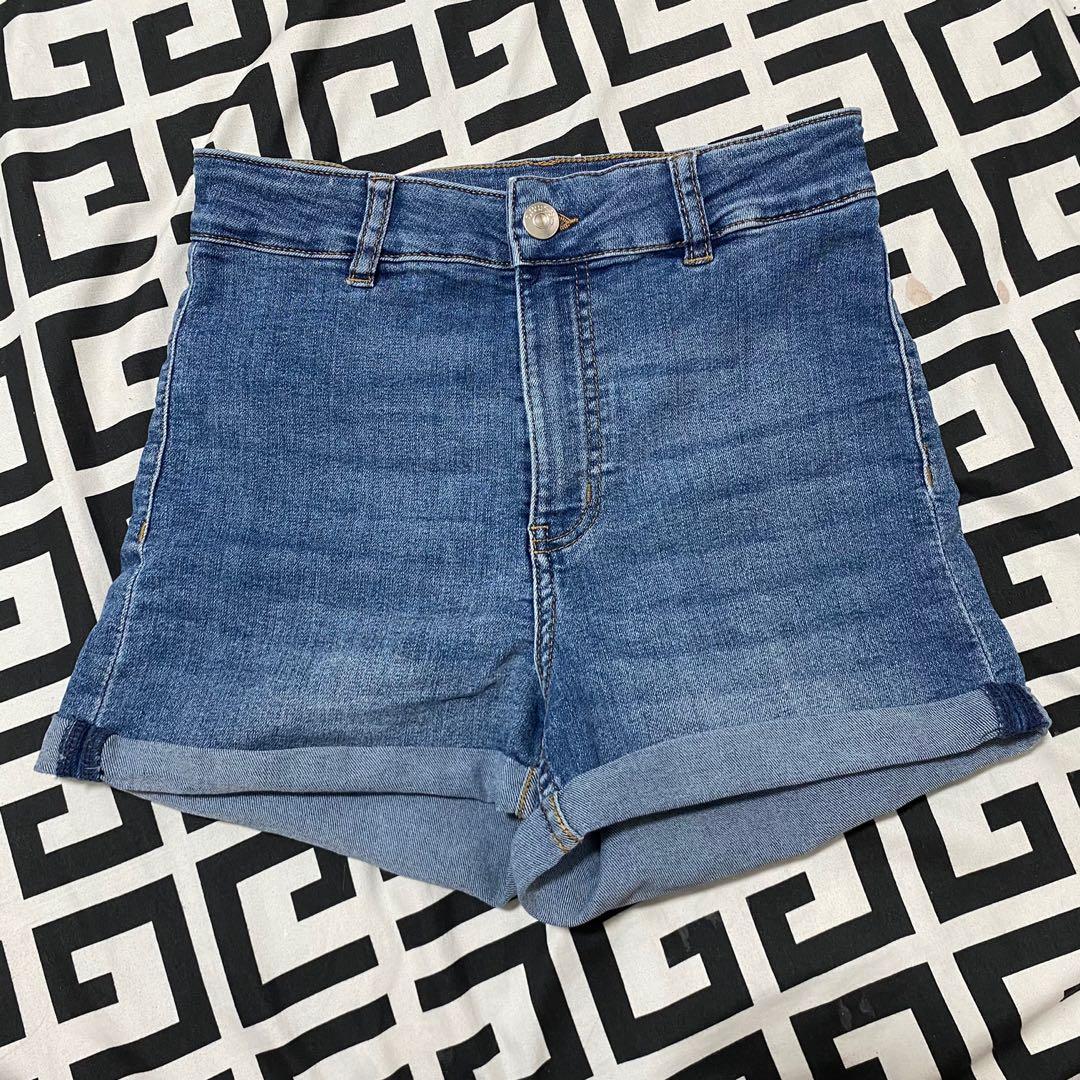 H&M High Waisted Shorts, Women's Fashion, Bottoms, Shorts on Carousell