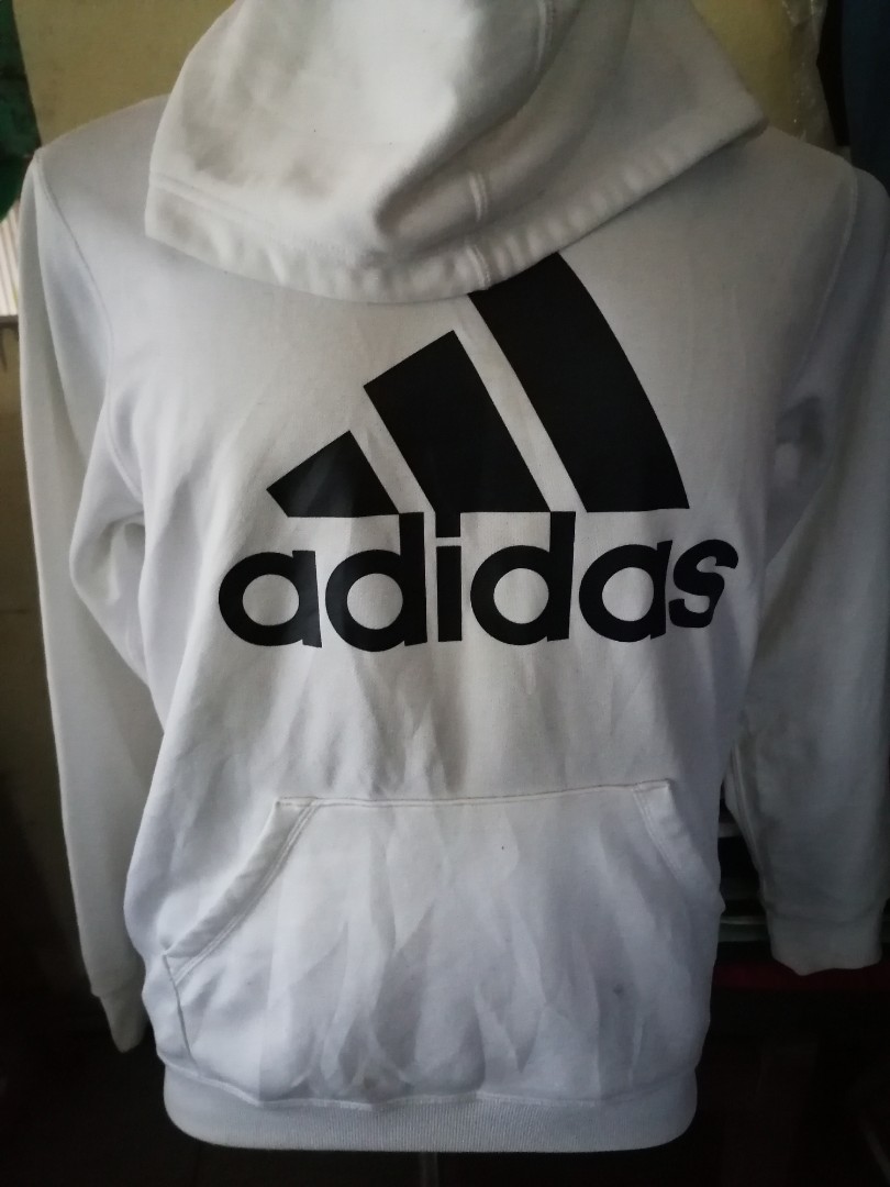 hoodie adidas putih