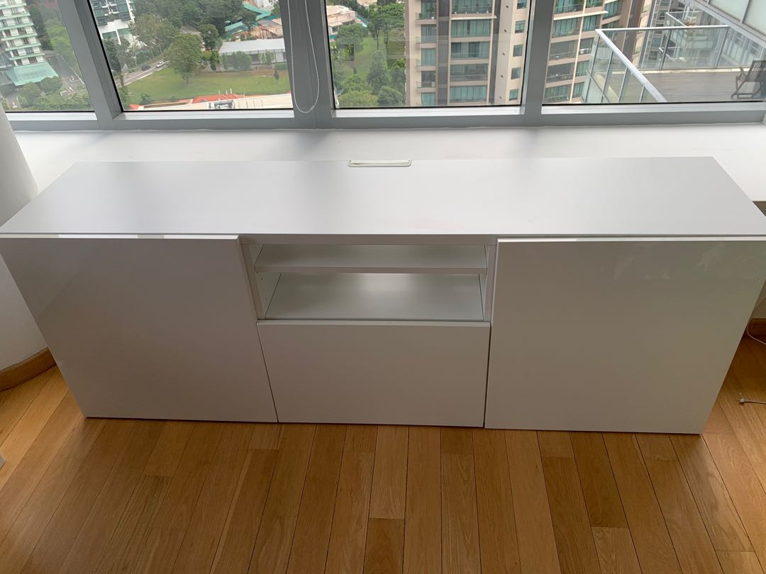 Ikea Besta Media and storage cabinet, Furniture & Home Living ...