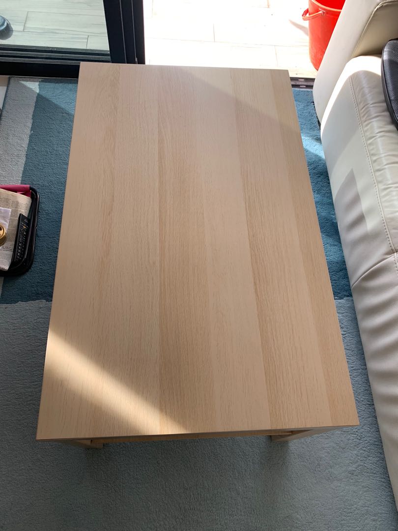 Price dropped! IKEA lack coffee table (birch), Furniture & Home Living
