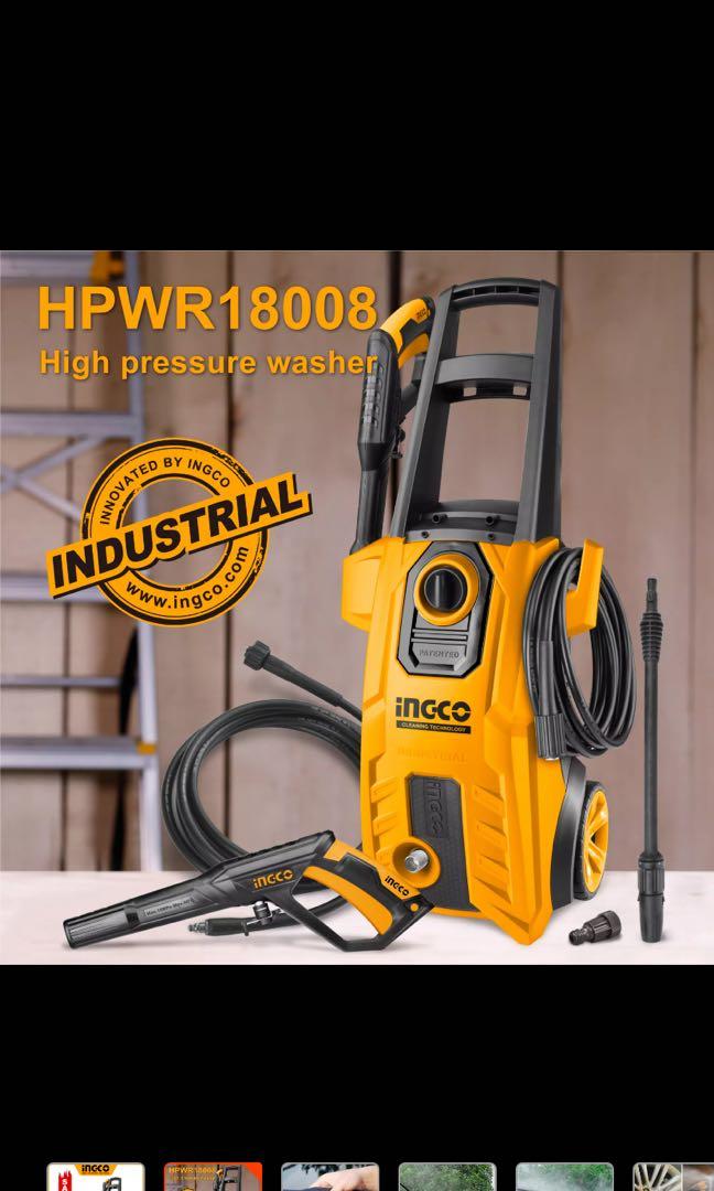 Ingco 1800W High Pressure Washer with 5m Hose Everything Else on