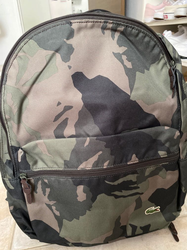 camo print backpack