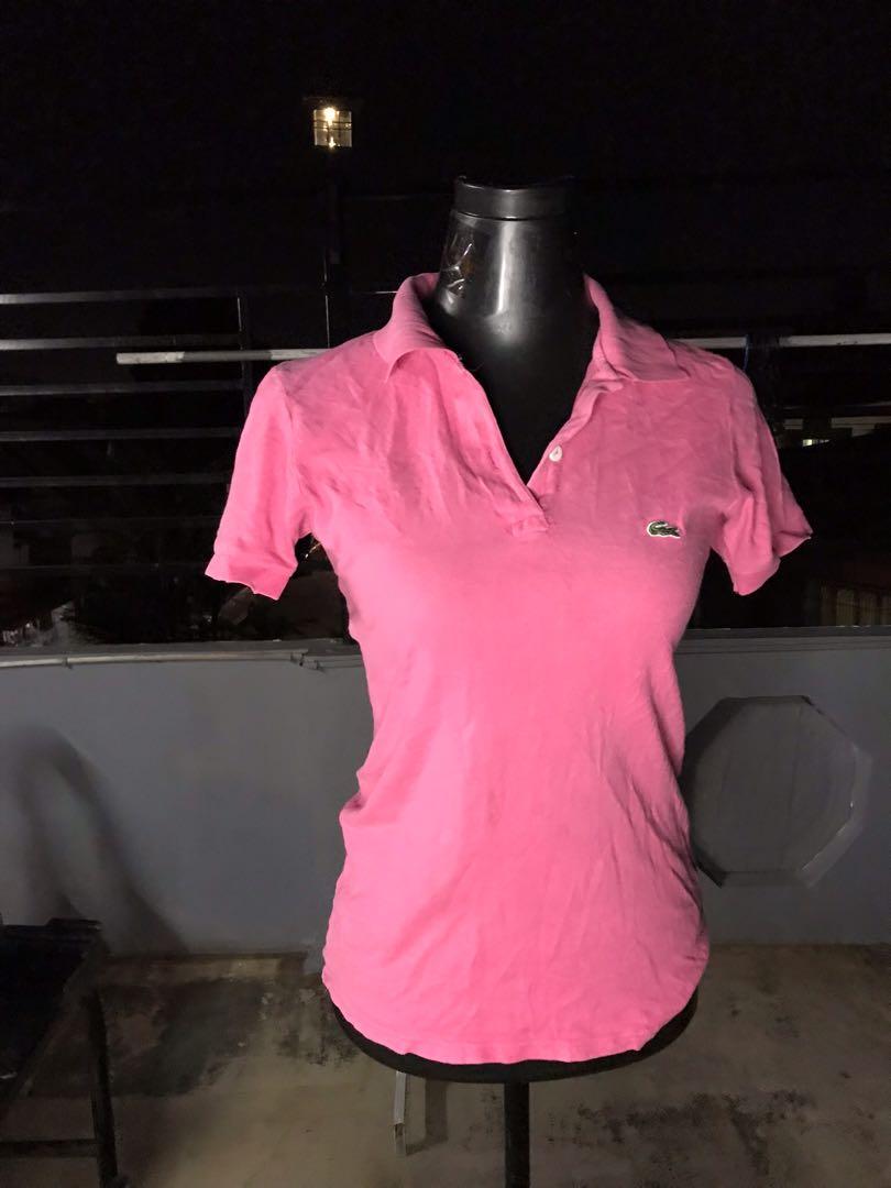 Lacoste Pink Poloshirt (Category: Shirts) located in Caloocan City. Submitted by skeeeeeeeeeks (Listing ID 1066635328, Image 1). Description: Lacoste Poloshirt ₱150 Fit Small - Medium size How to order? - Comment “M” or “Mine” - Screenshot your order 🛒 - Message us directly 💌 • Name • Address • Contact No. • Screenshot of your order 🛒 Courier : DPX, LBC, Lalamove, Grab Mode of Payment : BPI, BDO, Unionbank & Gcash For more details & inquiries,