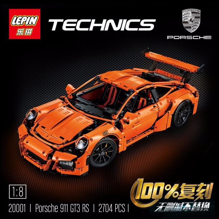 Lego Technic Porsche 911GT3 RS 42056 Color Orange Good Condition Beautiful  Goods